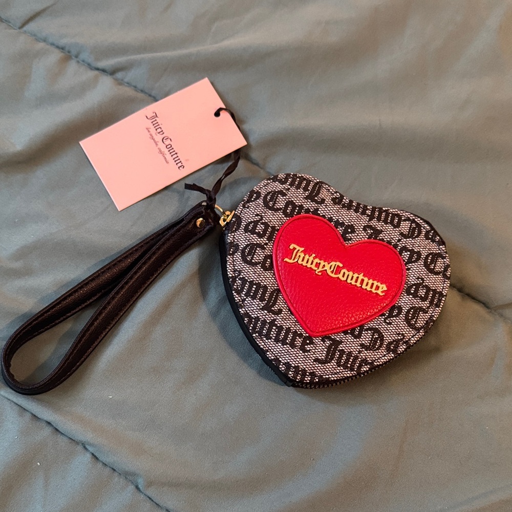 Juicy Couture Red Heart Wristlet